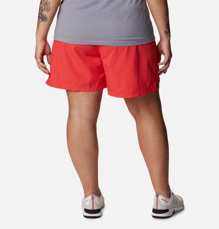 Women's Columbia Sandy River Shorts Red | Plus Size CA-N6C50